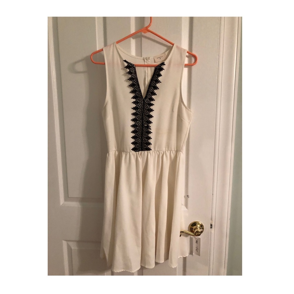 Black and White Skater Dress